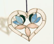Витражная подвеска Сердце