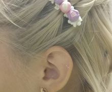 заколка "не распустившиеся розы"