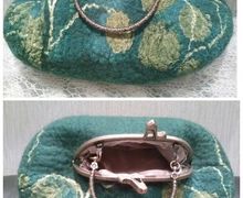 Сумка валяная "Изумруд"