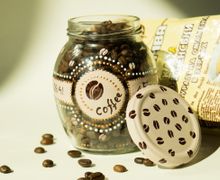 Расписная баночка для кофе