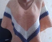 Пончо крючком