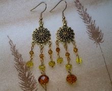 Серьги "Золото степей"