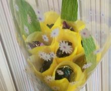 букет желтых тюльпанов