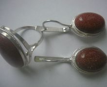 Кольцо Серьги Авантюрин