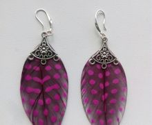 Серьги Перья фазана