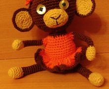 Вязаная обезьянка