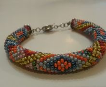 Браслет "Бисерный пэчворк"