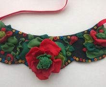 Колье из полимеруой глины