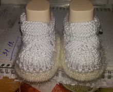 пинетки-туфельки для новорожденных