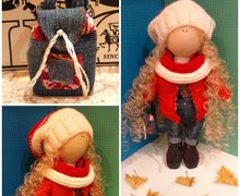 Текстильная кукла ручной работы