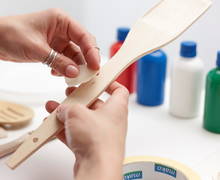 Яркие лопатки для кухни своими руками.