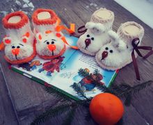 Плюшевые пинетки