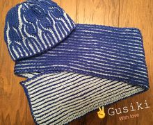 Шапочка и шарфик для мальчика 7-10 лет