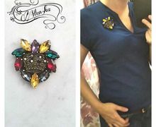 Брошь "королева осени"