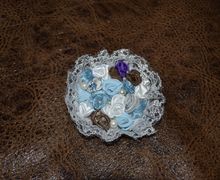 Брошь текстильная