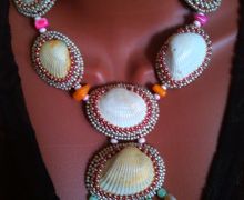 Колье Шум моря из морских ракушек