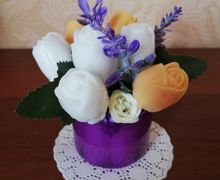 Букетик из мыла