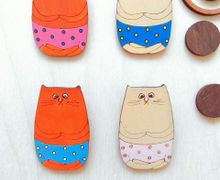 Значок деревянный "Котойог"