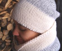 Шапка и снуд двойные