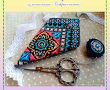 Схема - "Ночные переливы" чехол для ножниц