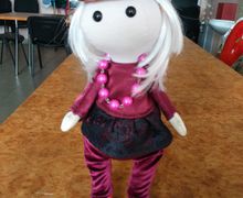 Интерьерная текстильная кукла