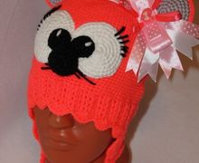 Комплект шапочка и шарф "Мышка"