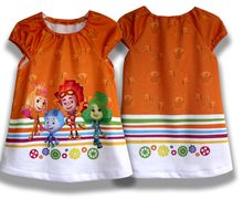 Платье для девочки "Фиксики" фотопринт