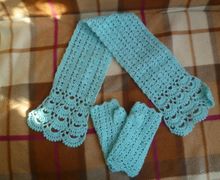 шарфик и митенки