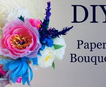 Видео МК: Как сделать Букет цветов из гофрированной бумаги