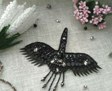 Брошь "Журавль"