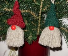 новогодние игрушки из ниток