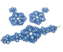 Серьги и браслет "Морской бриз"