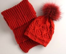 Комплект шапка и шарф