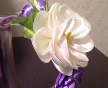 Ободок "Сливки&Сирень"