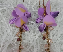 Серьги глициния