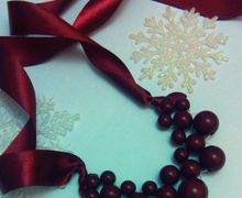 Колье цвета Марсала