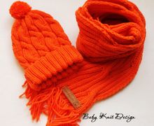 Комплект шапочка и шарф