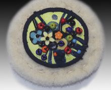 Брошь бохо белая 1