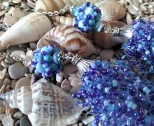 Воздушное колье "Морской бриз