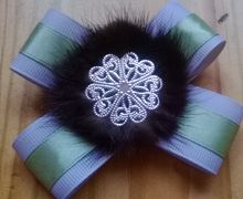 брошь-орден с мехом