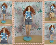 Мастер-класс вязаная кукла крючком Тильда "Городская модница"