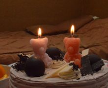 Мишка Тедди свеча для торта