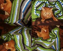 Пледы ручной работы, связанные крючком