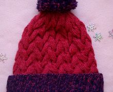 Шапка с косами