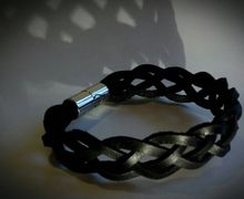 Браслет "плетёнка" из натуральной кожи