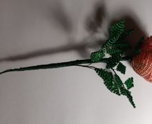 Роза из бисера