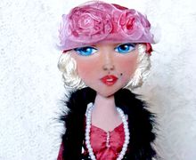 Авторская коллекционная текстильная кукла «Monro».