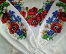 Блузка-вышиванка "Маки с васильками"