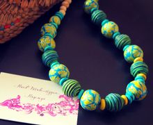 Бусы Желтые цветы