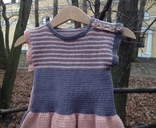 Вязаная туника для девочки